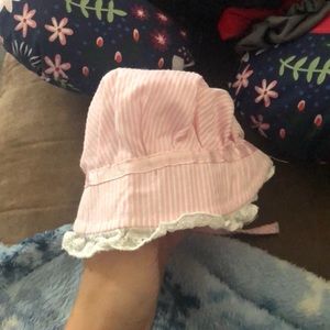 Pink little girls hat